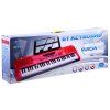 Klávesy Keyboard s mikrofonem 61 kláves červené