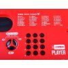 Klávesy Keyboard s mikrofonem 61 kláves červené