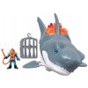 Figurka Mattel Imaginext Mega mechanický žralok útok žraloka pohyblivá tlama 11
