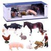 Figurky SÉRIE ZVÍŘÁTKA Z FARMY Sada hospodářských zvířat + Farmář