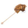 Plyšový koník Hobby Horse se zvuky cvalu a řehtání + pohyblivá tlama světle hnědý