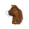 Plyšový koník Hobby Horse se zvuky cvalu a řehtání + pohyblivá tlama tmavě hnědý