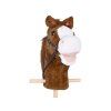 Plyšový koník Hobby Horse se zvuky cvalu a řehtání + pohyblivá tlama tmavě hnědý