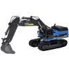 RC Bagr Robustní na pásech Kouř Světlo LED + Ovladač 3