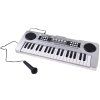 Hudební nástroj Varhany mini KEYBOARD 37 kláves + mikrofon STŘÍBRNÝ 8