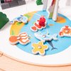 Aga4Kids Dřevěná vláčkodráha 30 dílů DS5646 8